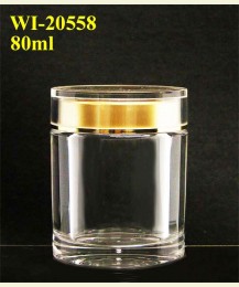 80ml Acrylic Jar  (round)