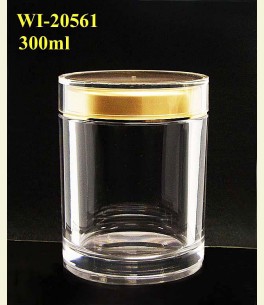 300ml Acrylic Jar  (round)