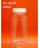 600ml PET Jar  (Rectangle)