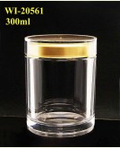 300ml Acrylic Jar  (round)